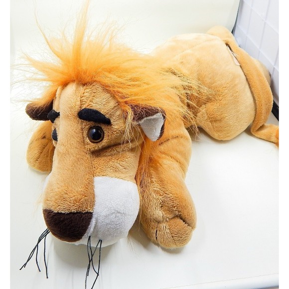 Dan Dee Collectors Choice Lion Plush Stuffed Floppy Laying 16 Inches - Picture 1 of 10